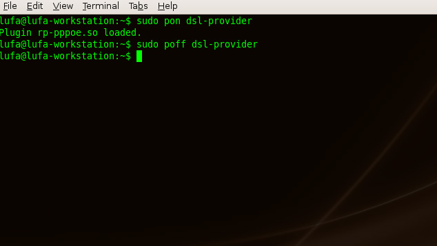 Linux — команди pon і poff