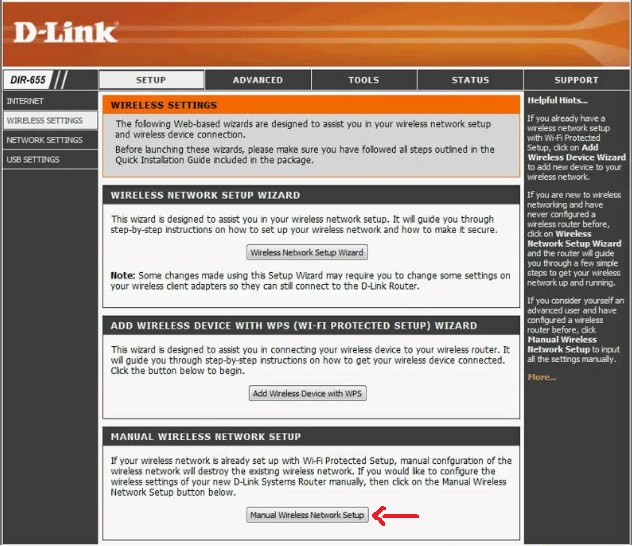 D-Link — ручне налаштування Wi-Fi